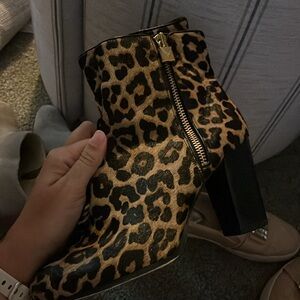 Amazing MK Calf Hair Leopard Booties
